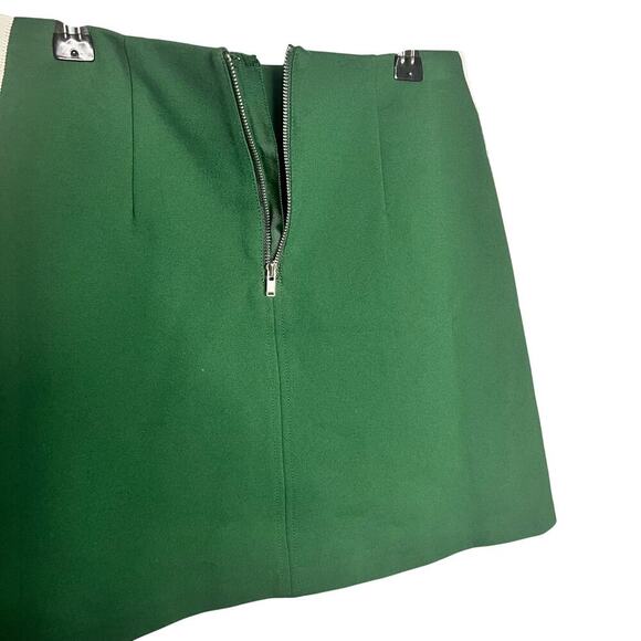 NWT Anthropologie Maeve Mod Mini Skirt Size XS Green White - Picture 6 of 8